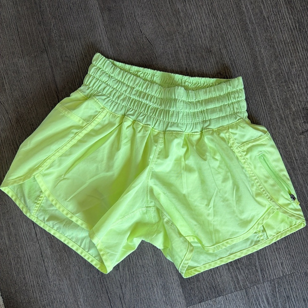 Lululemon Athletica Lime Green Athletic Shorts